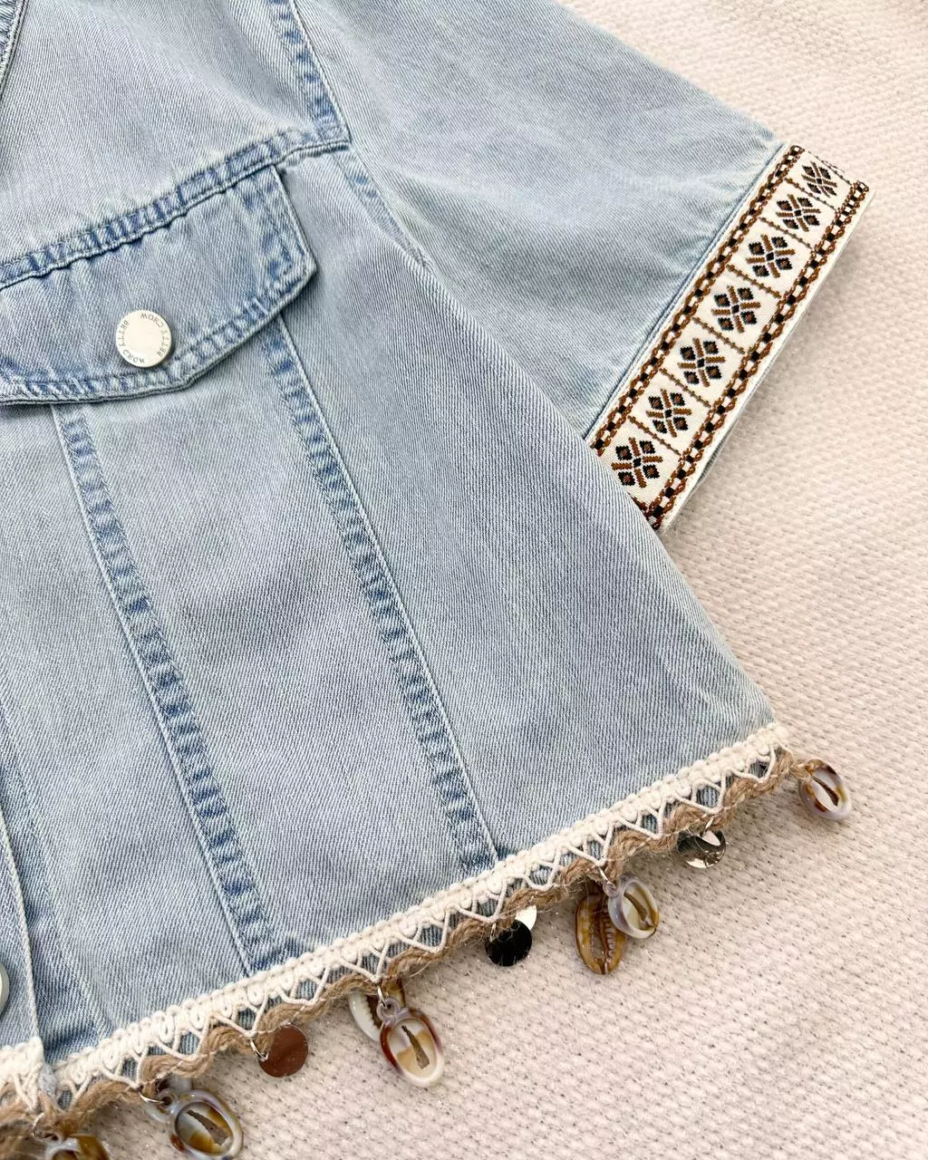 ست سارافون بهمراه کت جین کد 5412