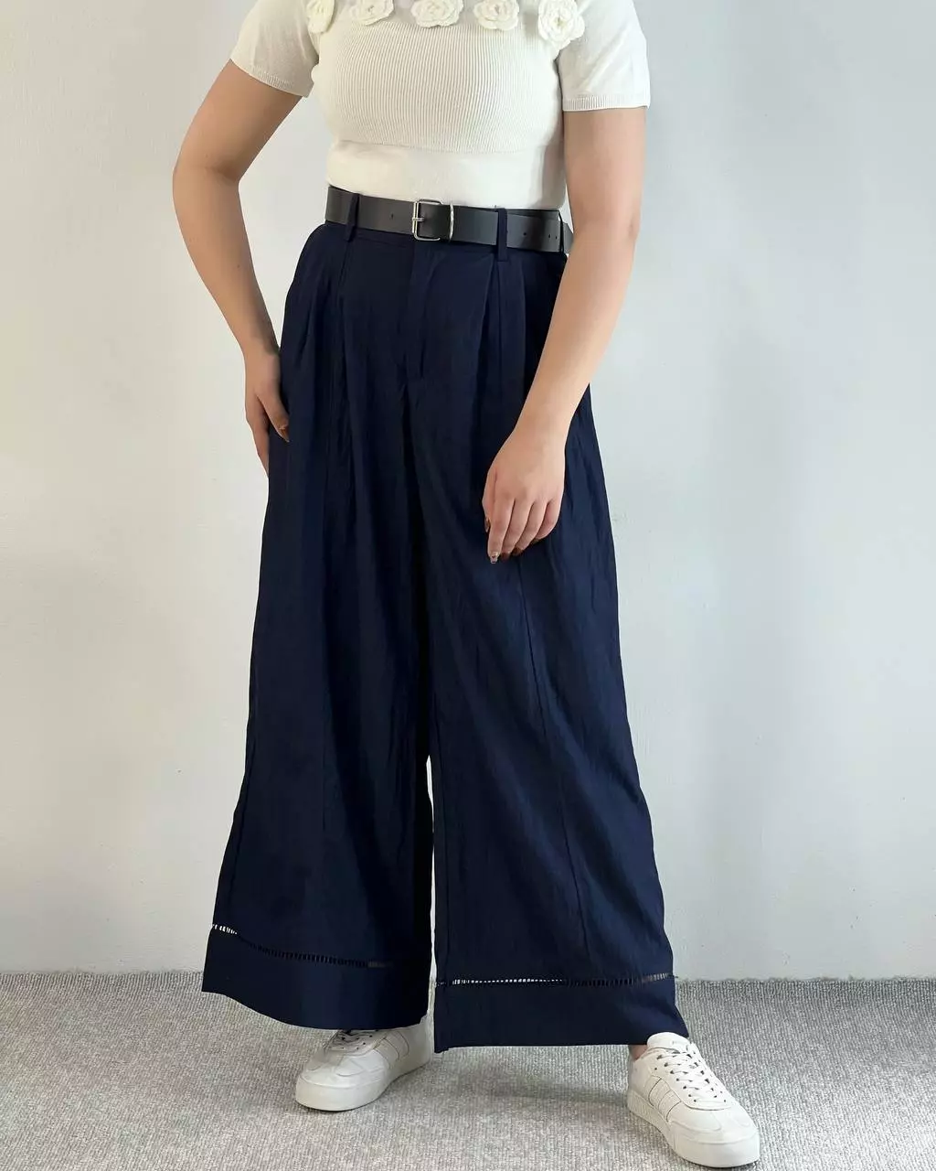 شلوار دامنی جین کاغذی کد 5413