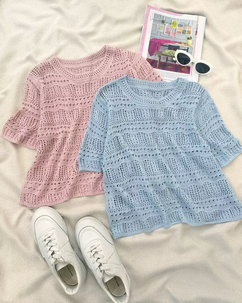 بلوز قلاب بافی 6 رنگ کد 5415