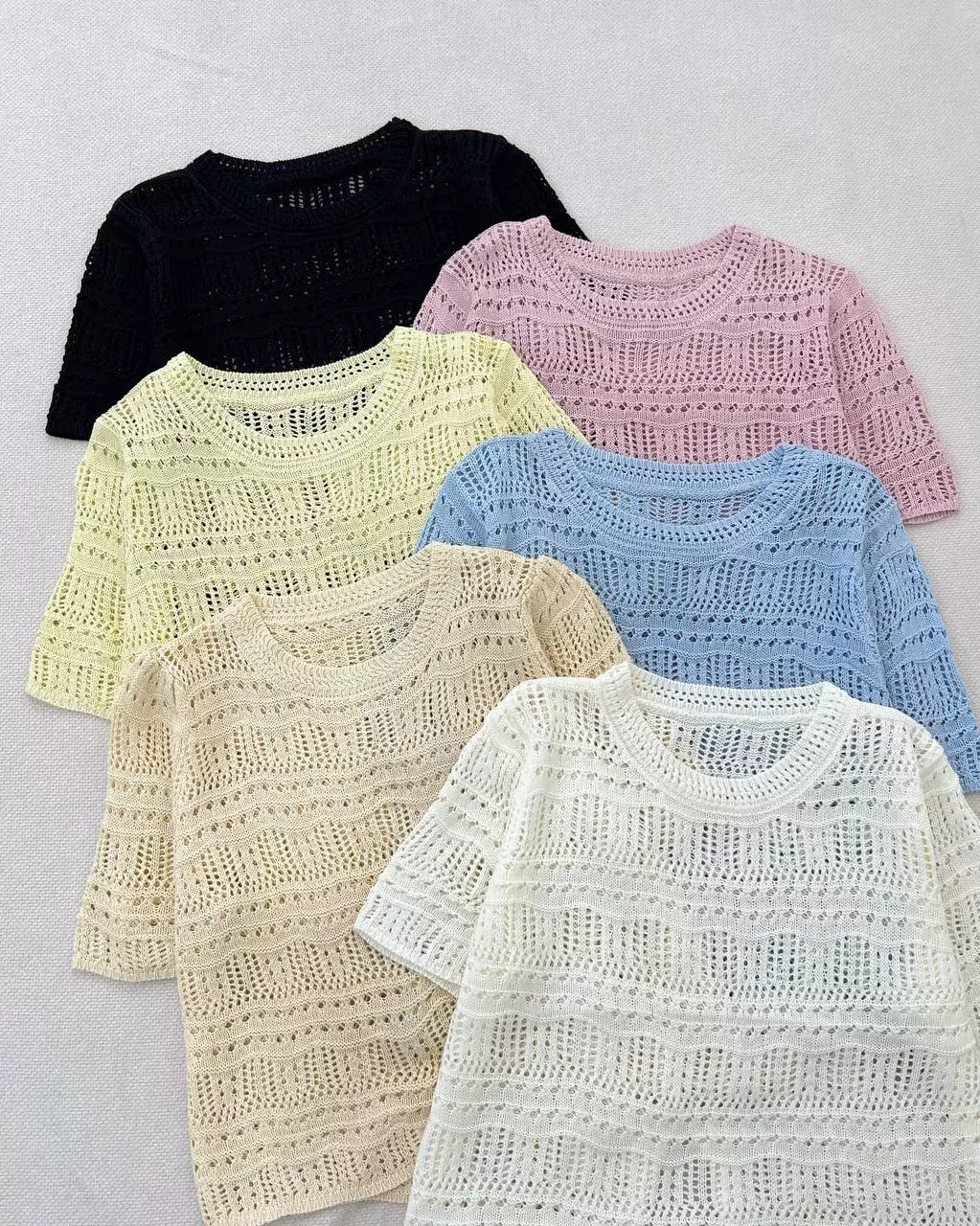 بلوز قلاب بافی 6 رنگ کد 5415