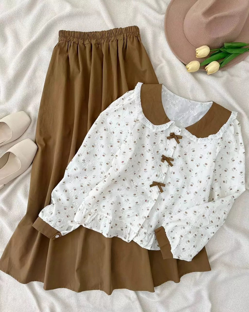 ست شومیز و دامن کد 5419