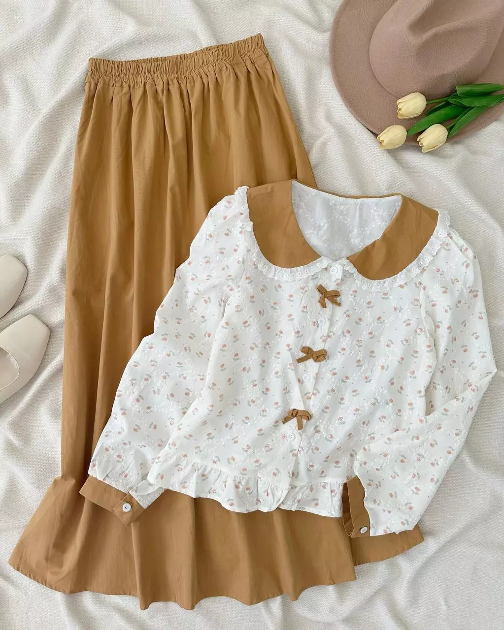 ست شومیز و دامن کد 5419