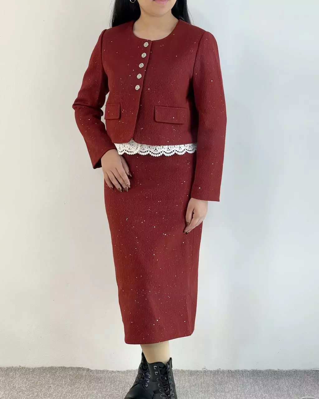 ست کت و دامن فوتر کد 5420