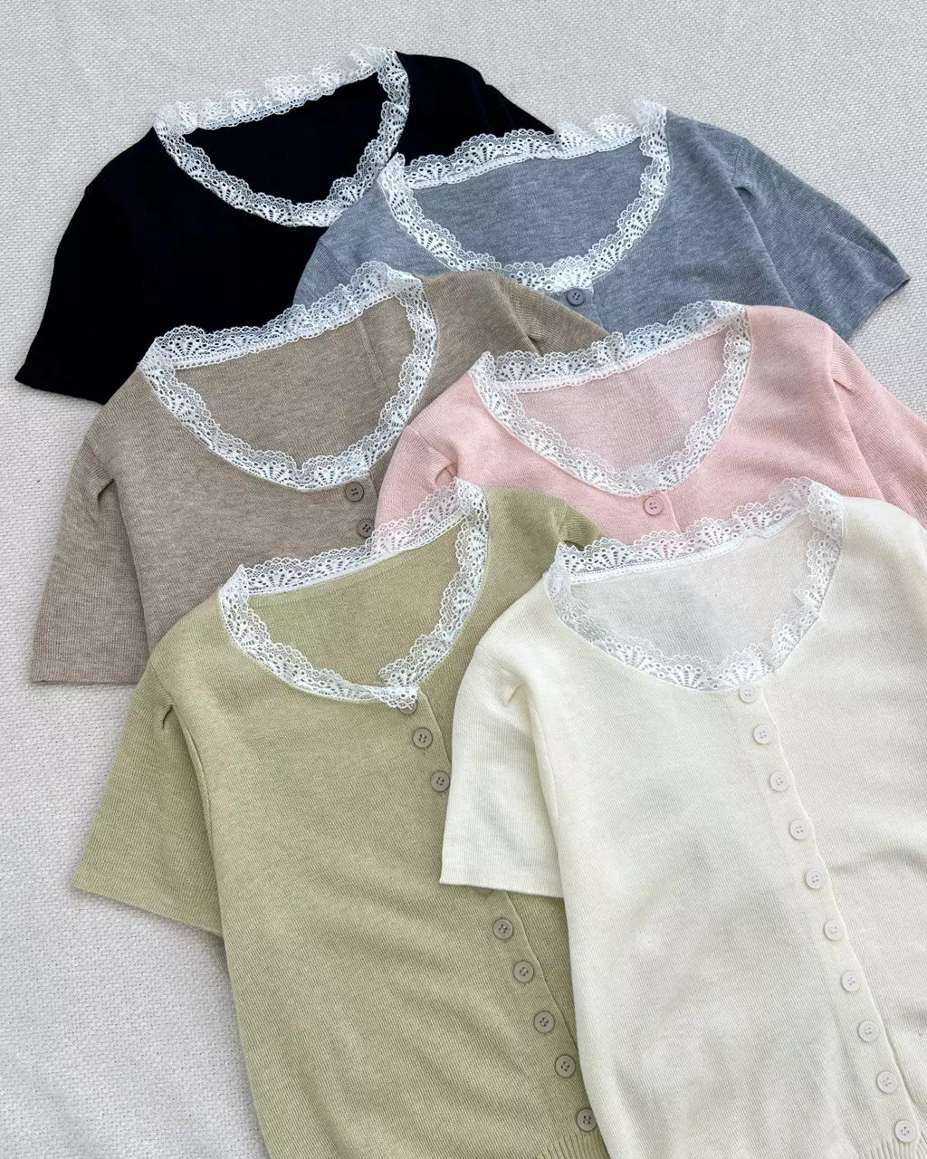 بلوز بافت یقه گیپور کد 5423