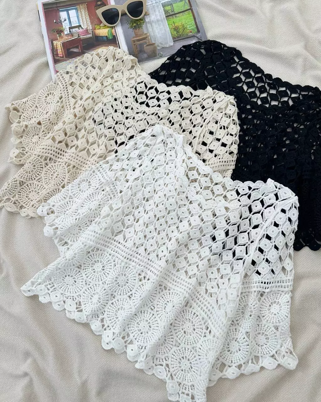 بلوز قلاب بافی 3 رنگ کد 5426