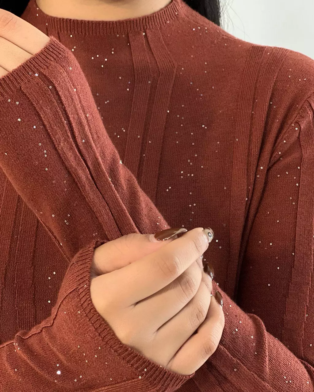 پلیور بافت پولک دوزی کد 5427