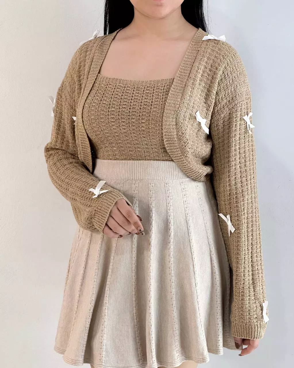 ست تاپ و رویی بافت کد 5429