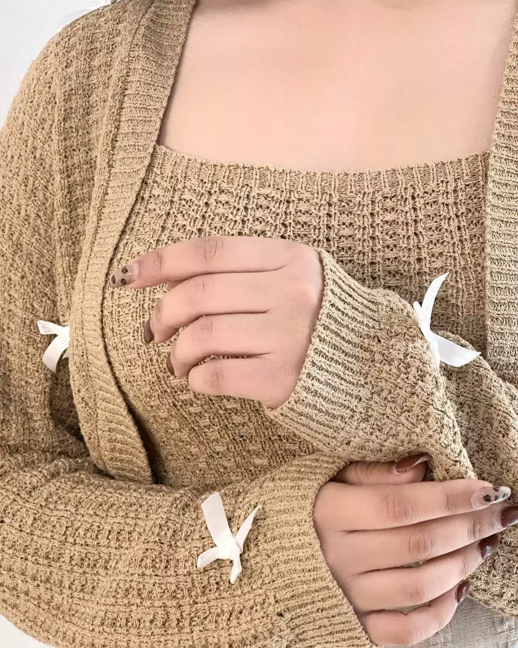 ست تاپ و رویی بافت کد 5429