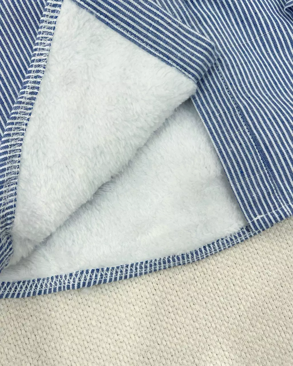 شومیز داخل تمام خز راه راه کد 5432