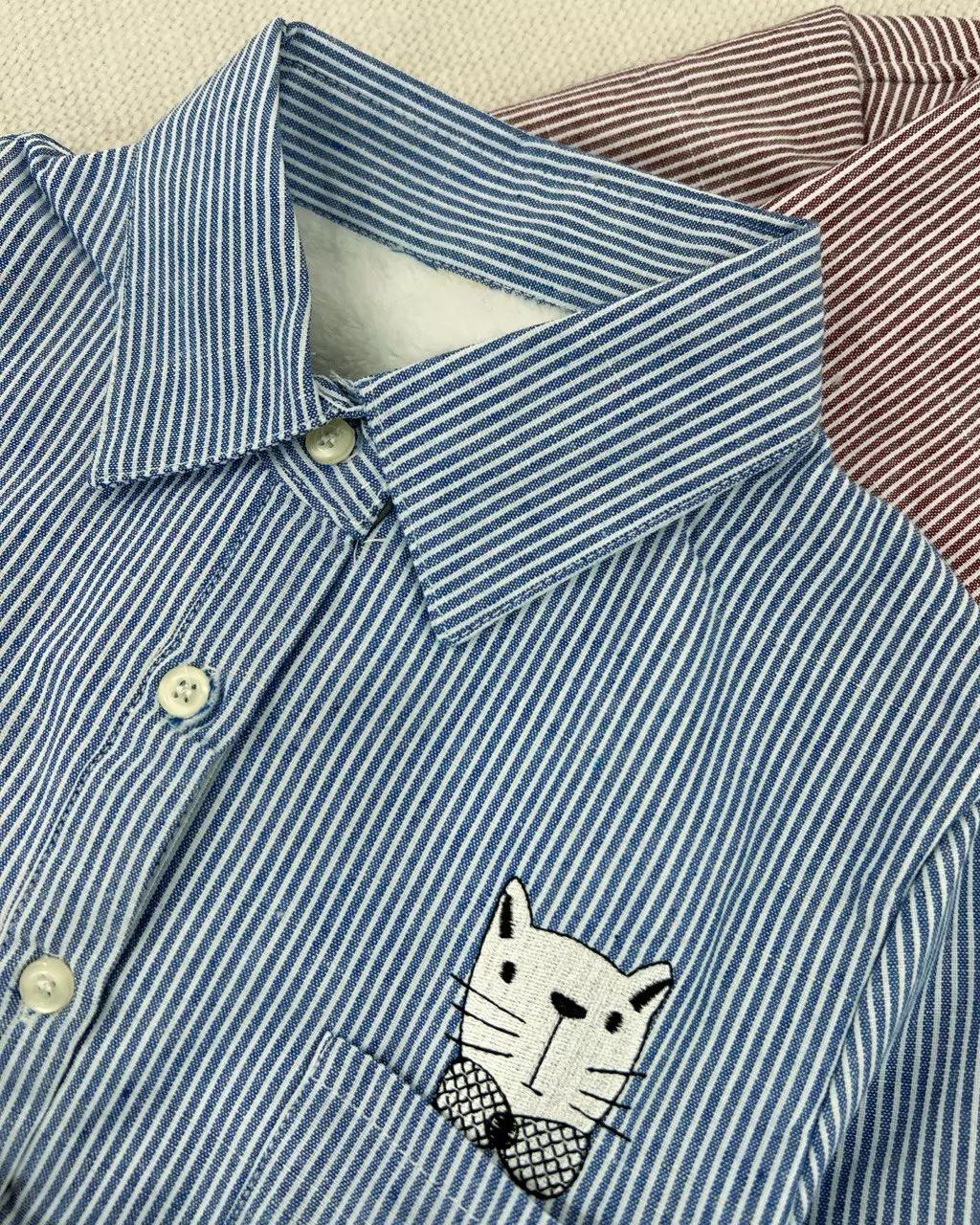 شومیز داخل تمام خز راه راه کد 5432