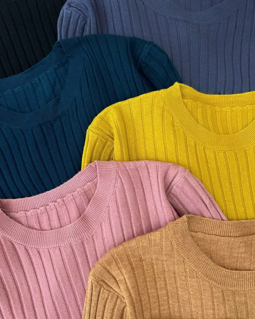 بلوز بافت استین سه ربع کد 5442