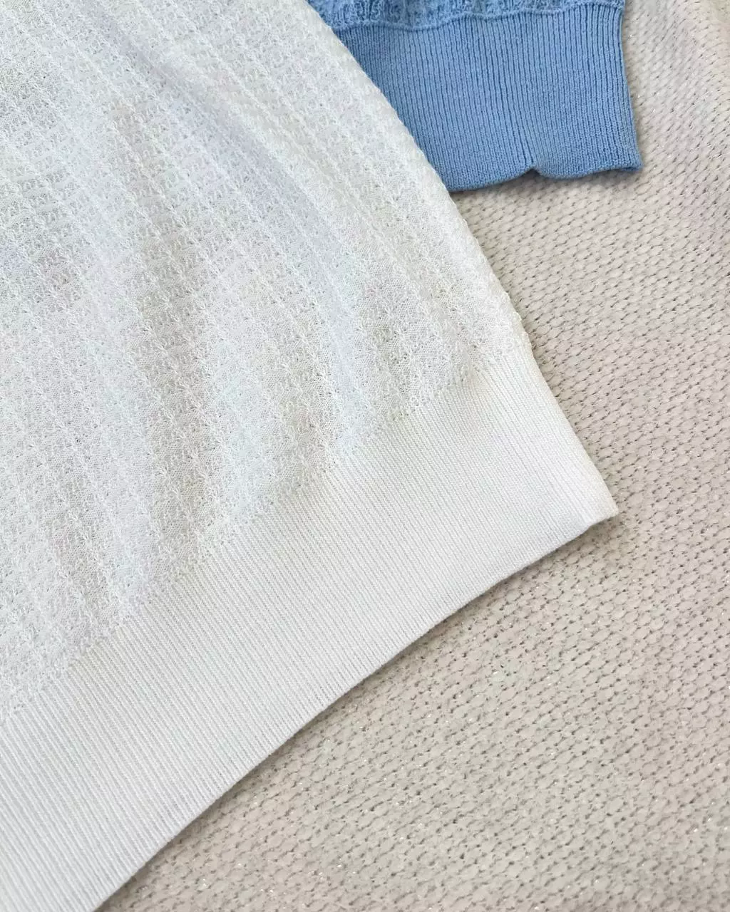 بلوز بافت یقه مروارید کد 5443