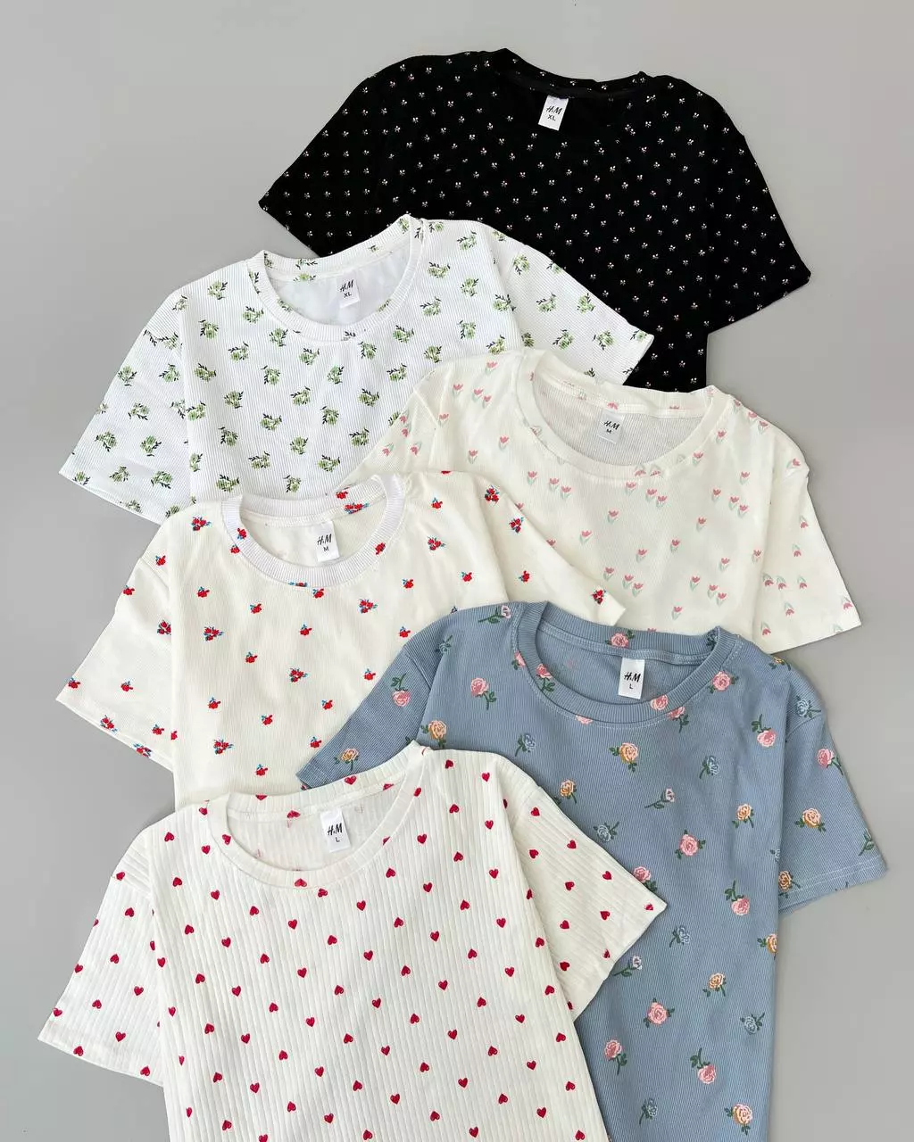 تیشرت کبریتی گل ریز کد 5446