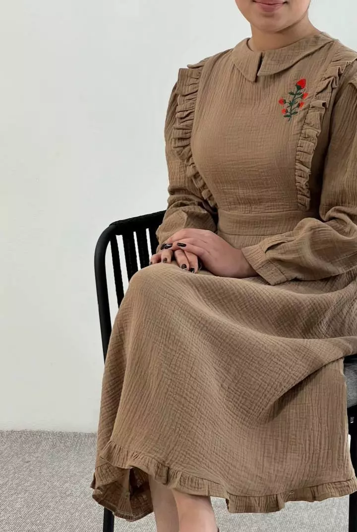 پیراهن عروسکی گلدوزی کد 5459