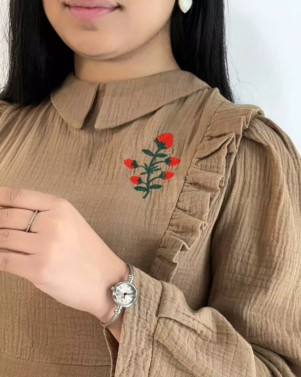 پیراهن عروسکی گلدوزی کد 5459