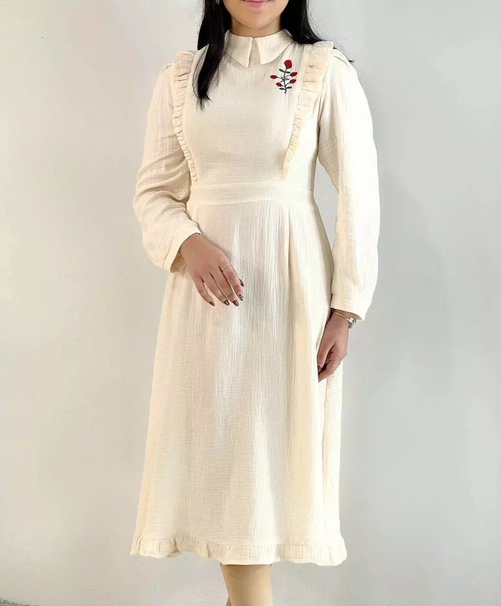 پیراهن عروسکی گلدوزی کد 5459