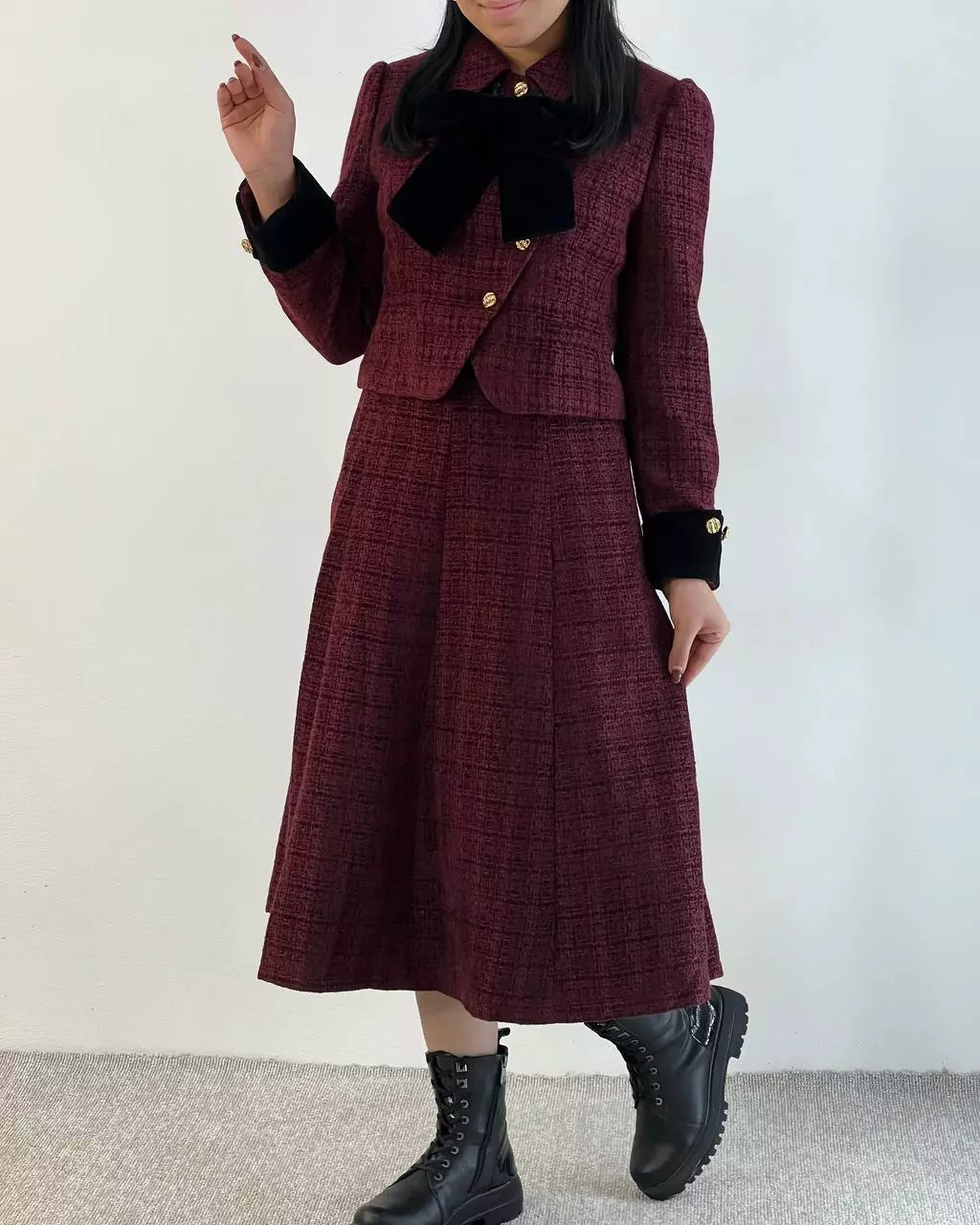 ست کت و دامن شنل کد 5467