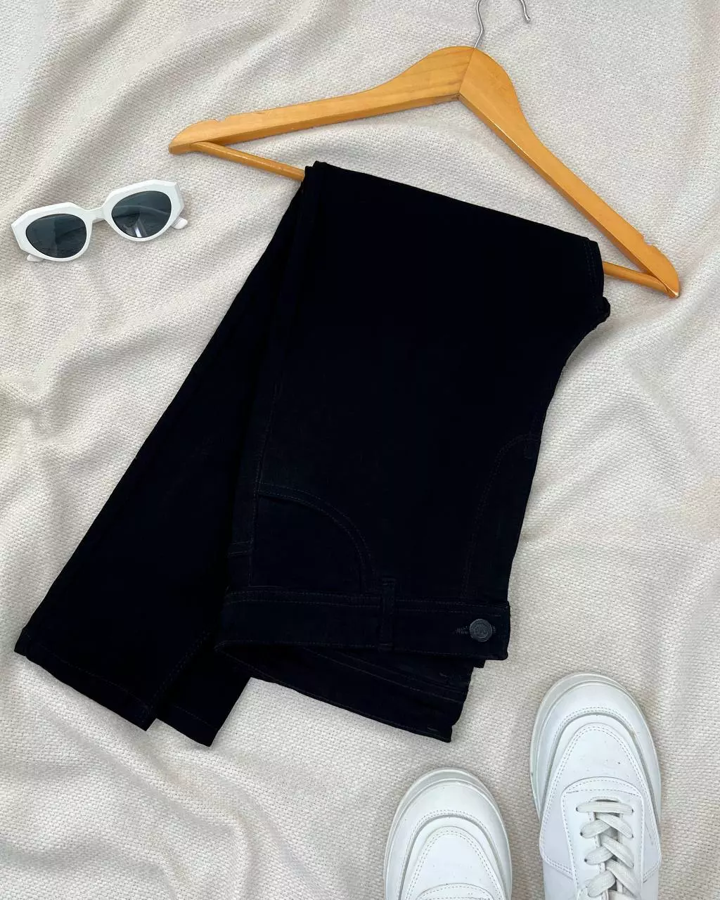 شلوار جین مشکی کد 5474