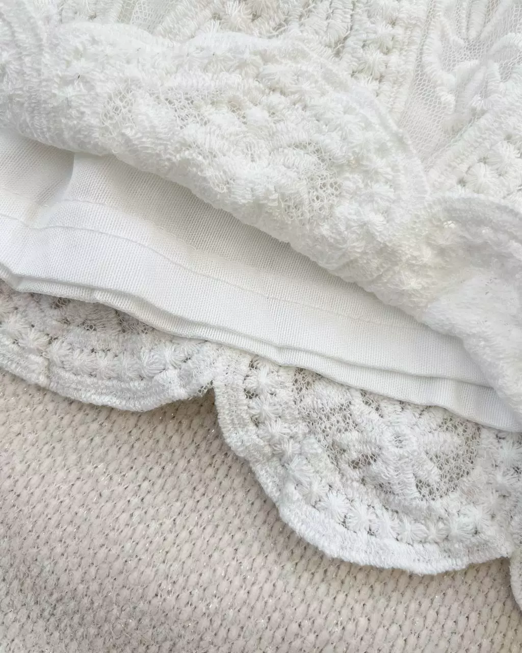 شلوارک استردار تمام گلدوزی کد 5475