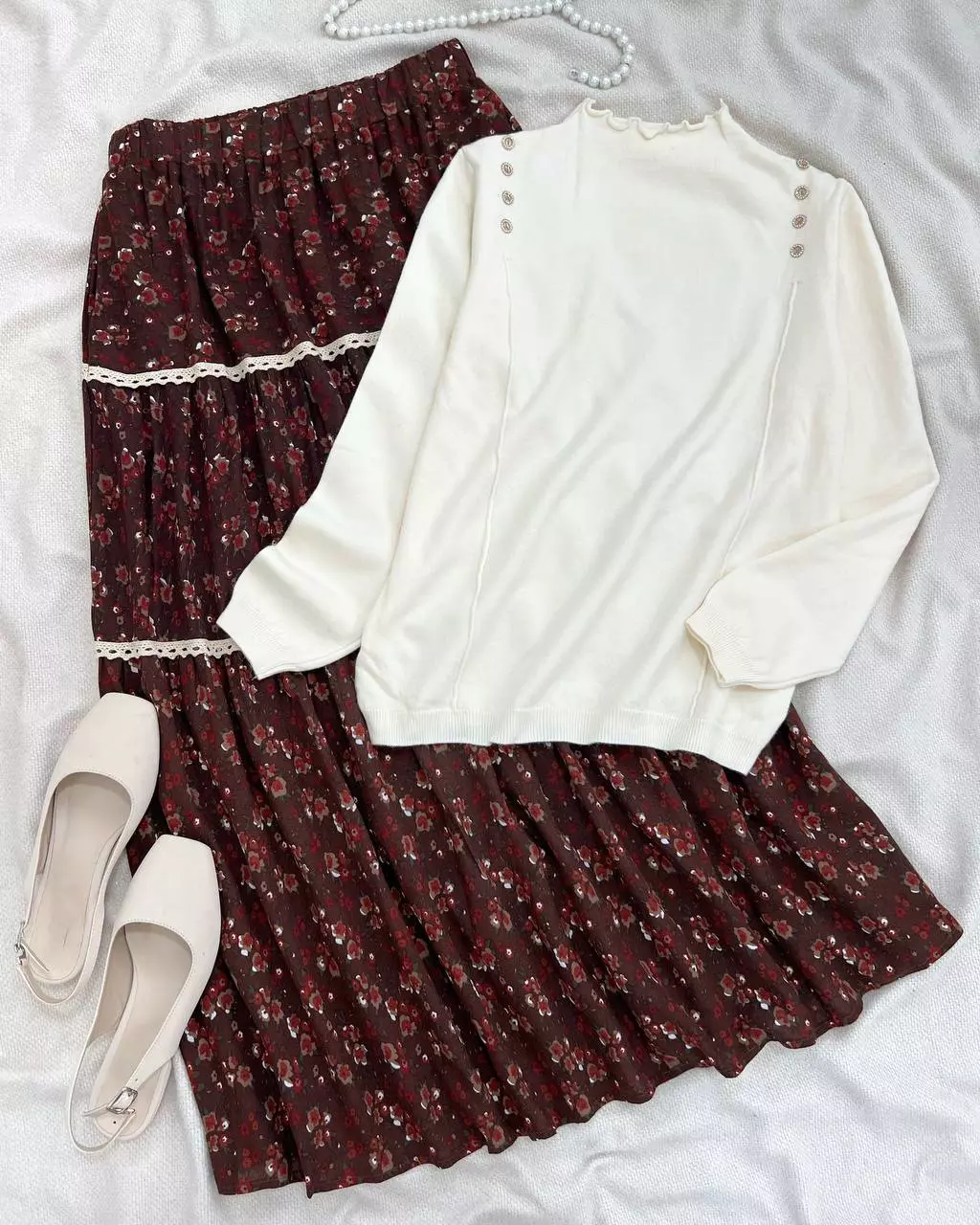 دامن کنف گل ریز کد 5476