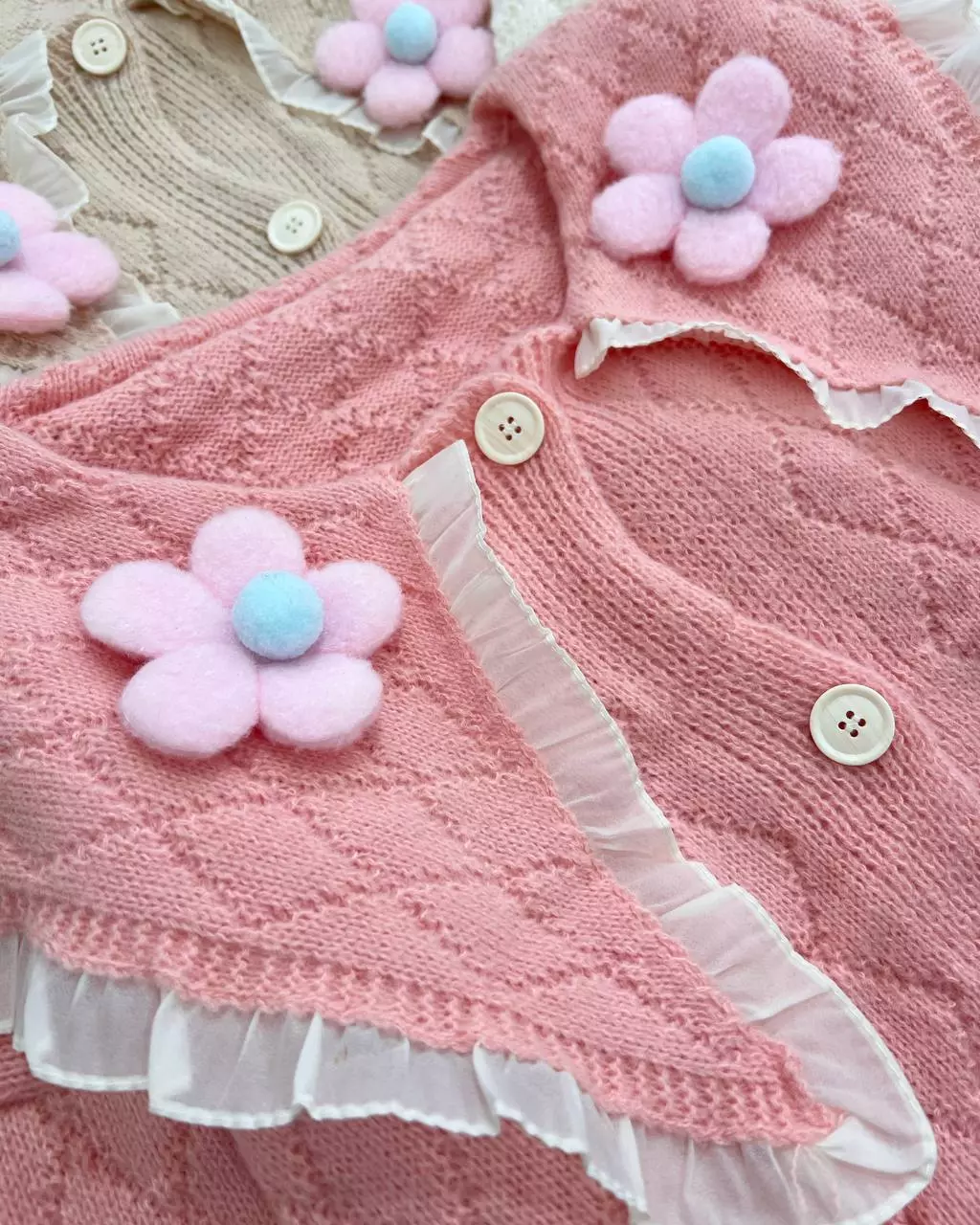 ژاکت بافت عروسکی کد 5478