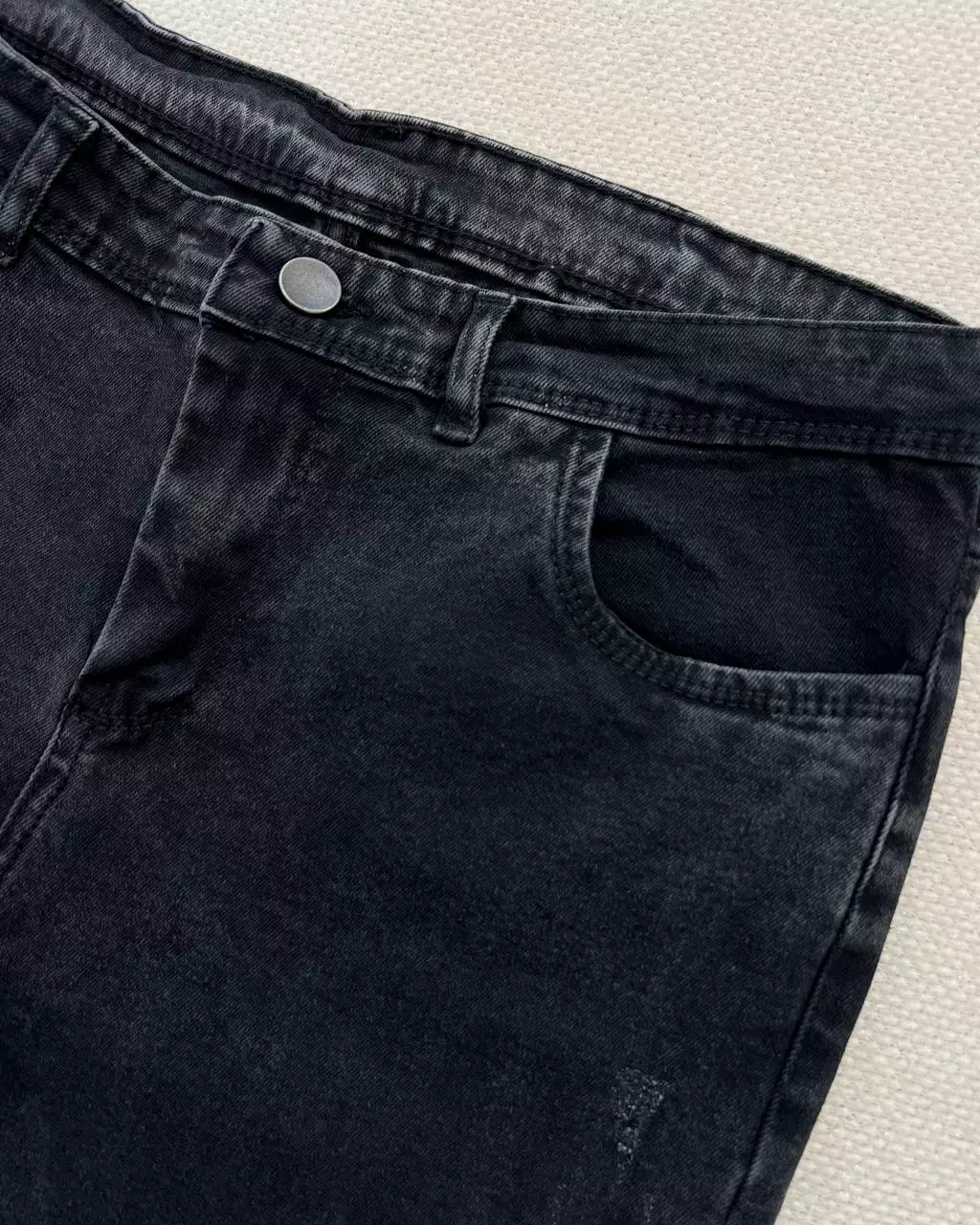 شلوار جین جذب طوسی/ذغالی کد 5484