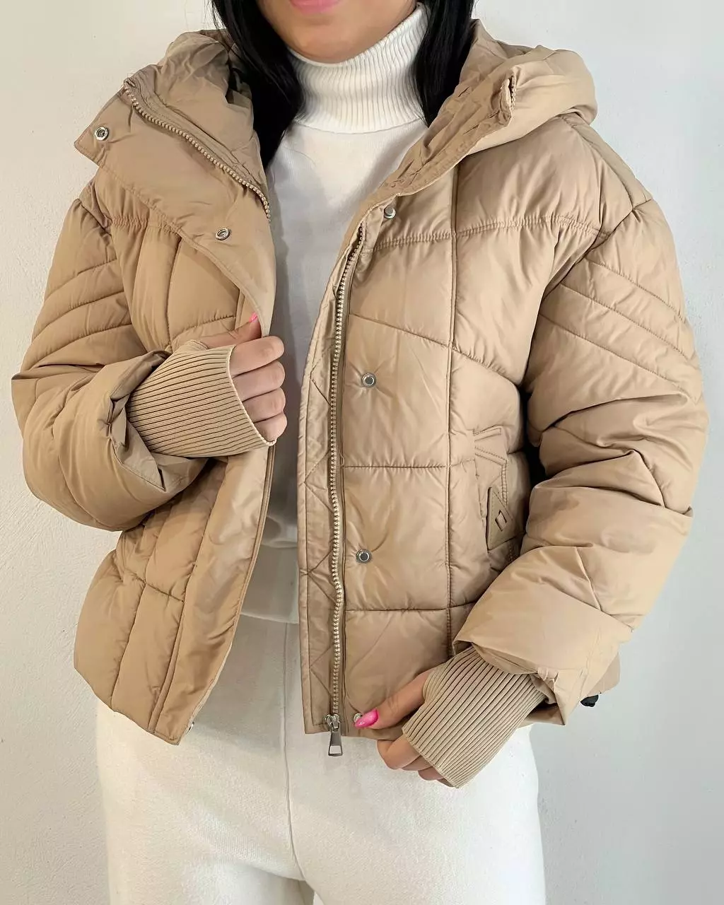 کاپشن کلاهدار سه رنگ کد 5485