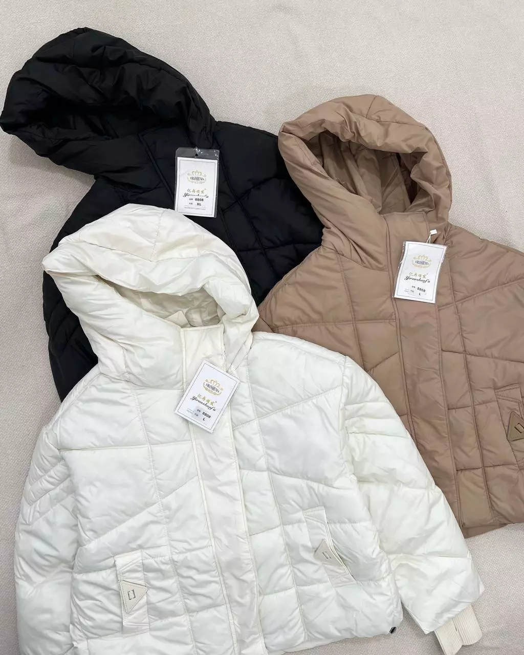 کاپشن کلاهدار سه رنگ کد 5485