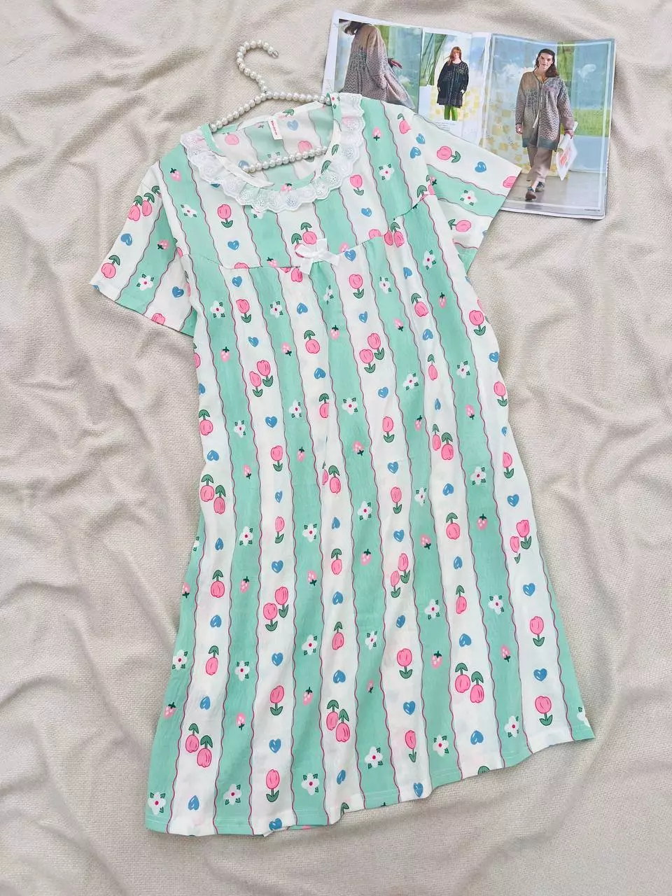 پیراهن موسلین 3 رنگ کد 5545