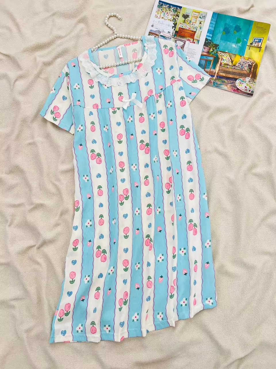 پیراهن موسلین 3 رنگ کد 5545