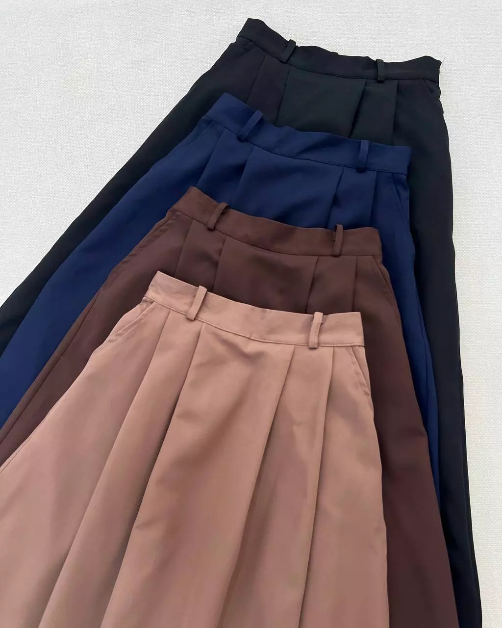 دامن کرپ جلو پیلی کد 5546