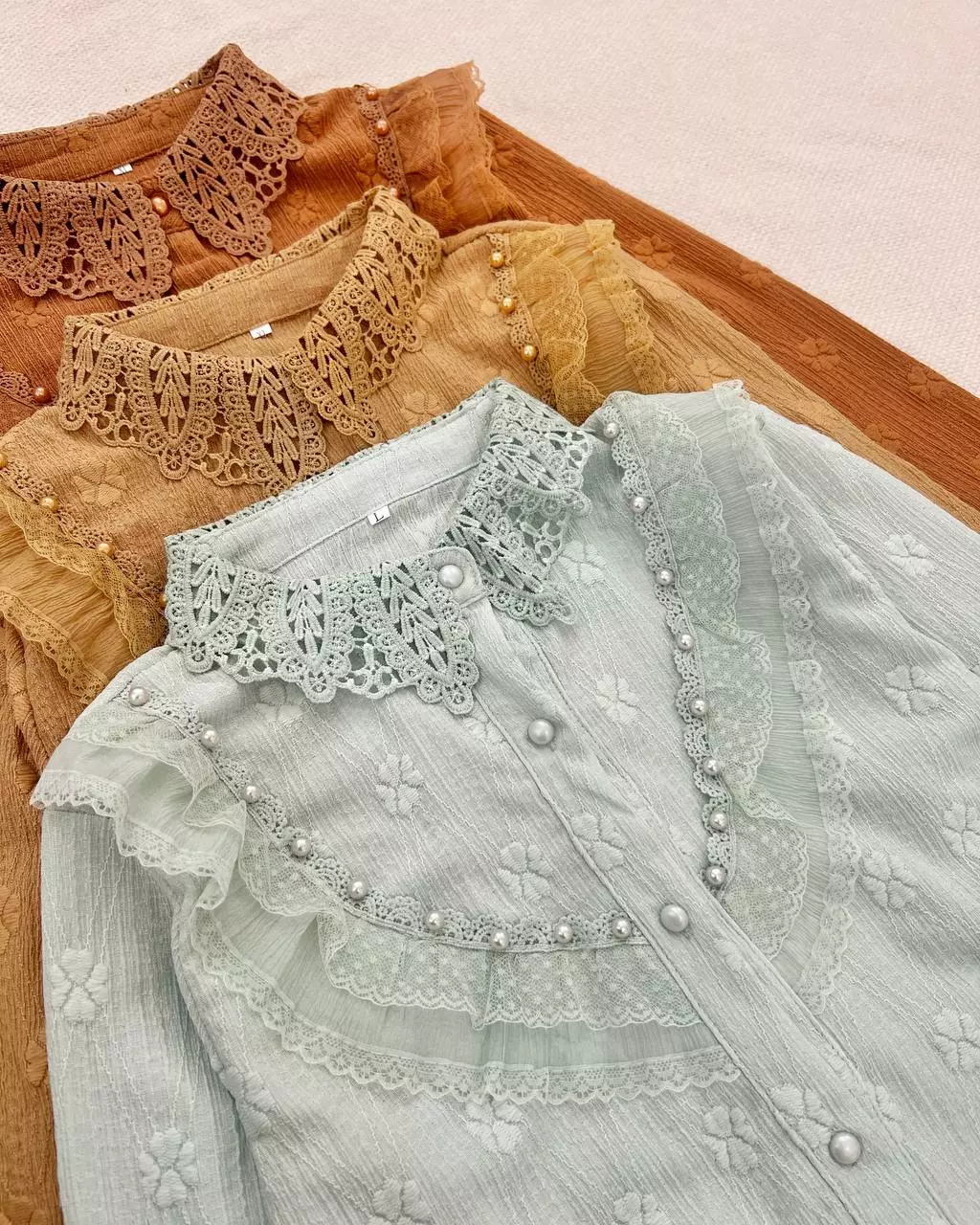 شومیز جلو دکمه مزونی کد 5547