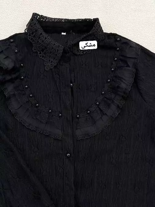 شومیز جلو دکمه مزونی کد 5547