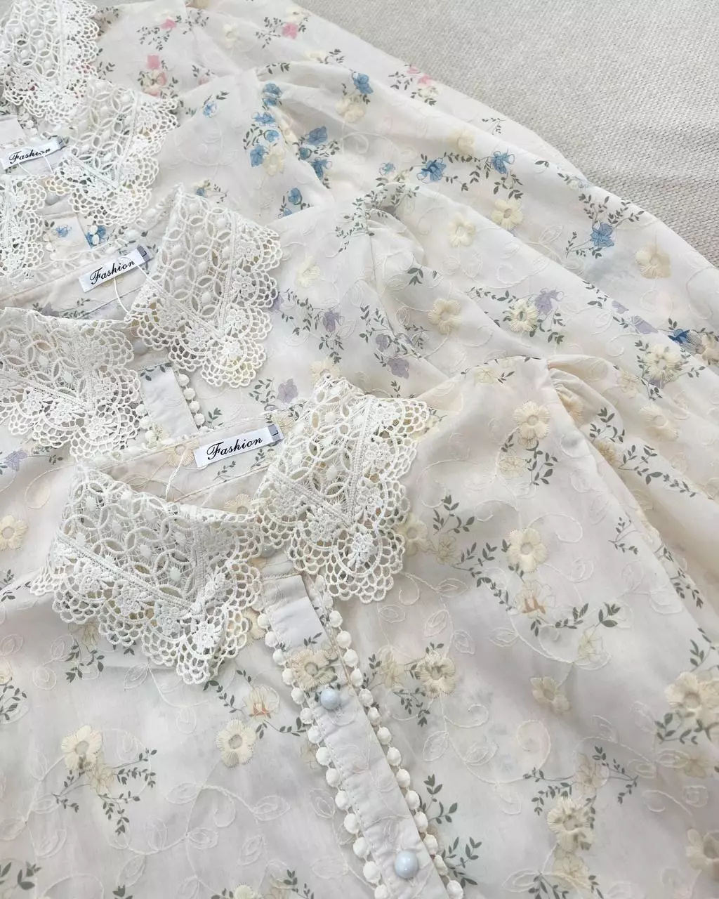 شومیز تمام خامه دوزی گلگلی کد 5558