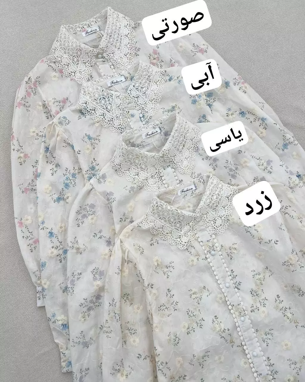 شومیز تمام خامه دوزی گلگلی کد 5558