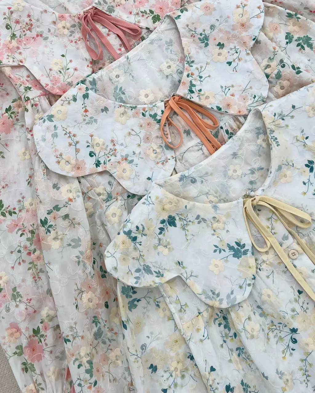 شومیز تمام خامه دوزی گل گلی کد 5559