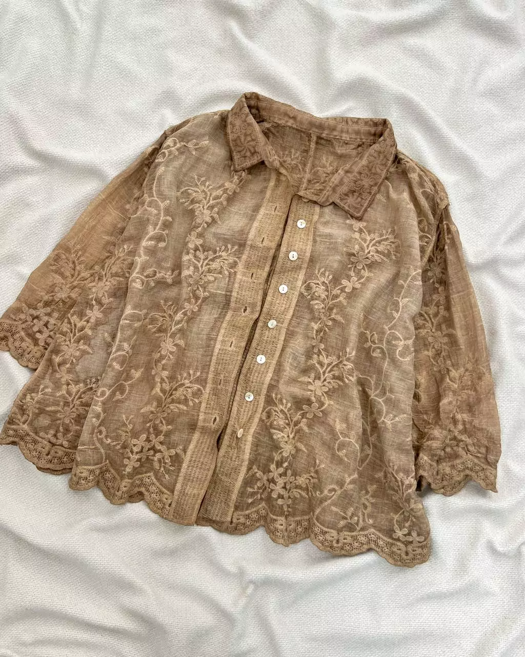 شومیز تمام گلدوزی دوزی کد 5676