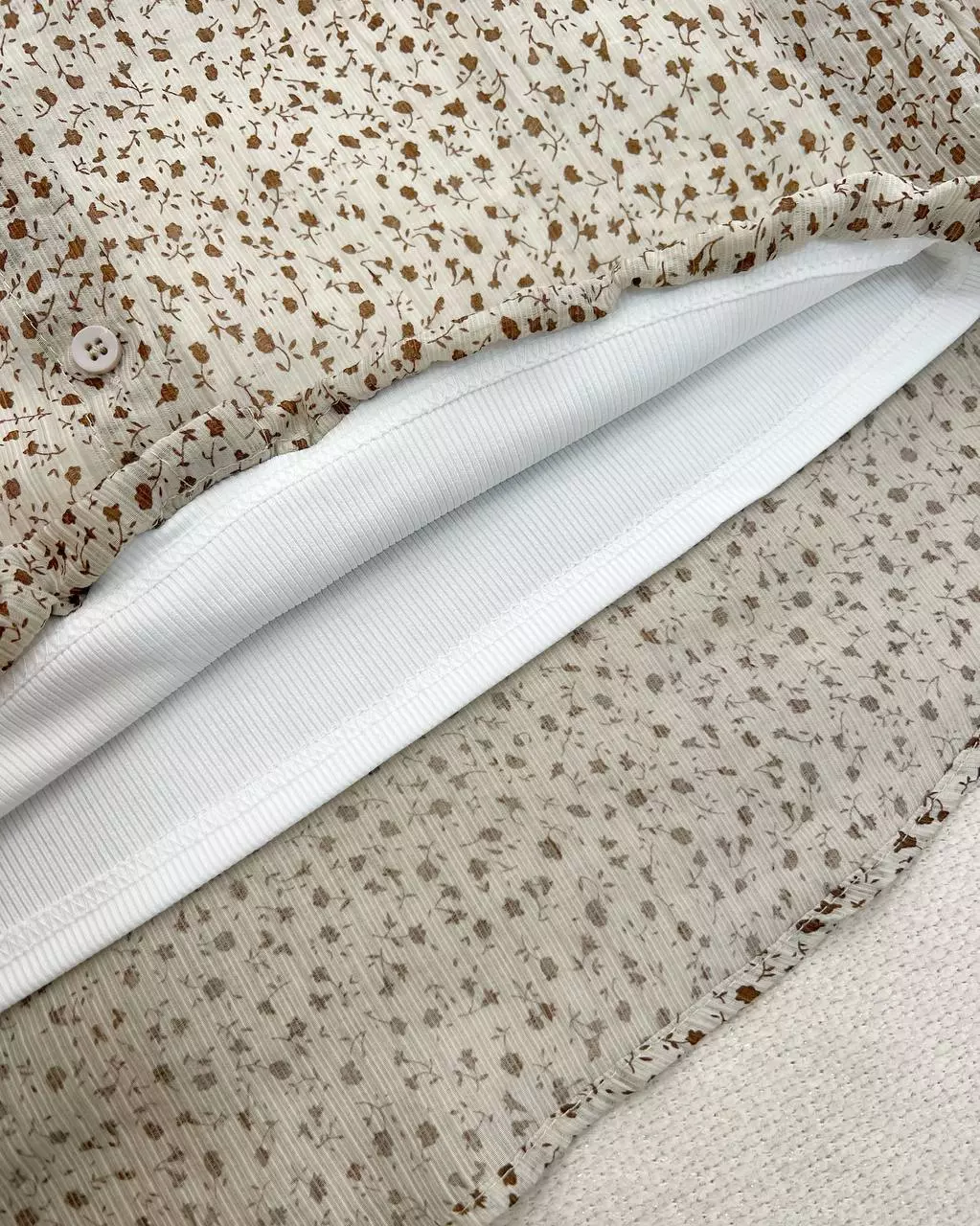 شومیز شیشه ای بهمراه تاپ متصل کد 5698