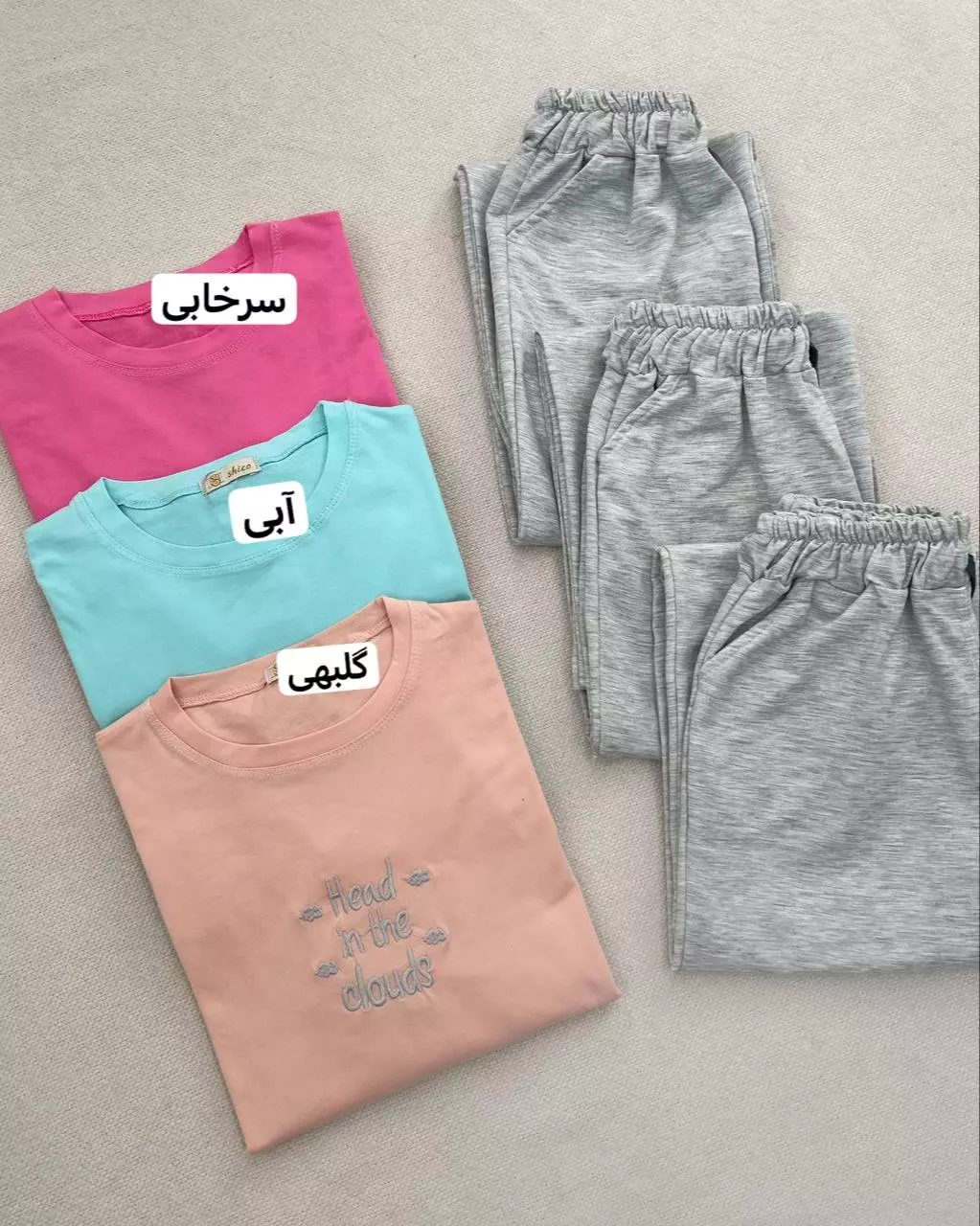 ست تیشرت و شلوار کد 5724