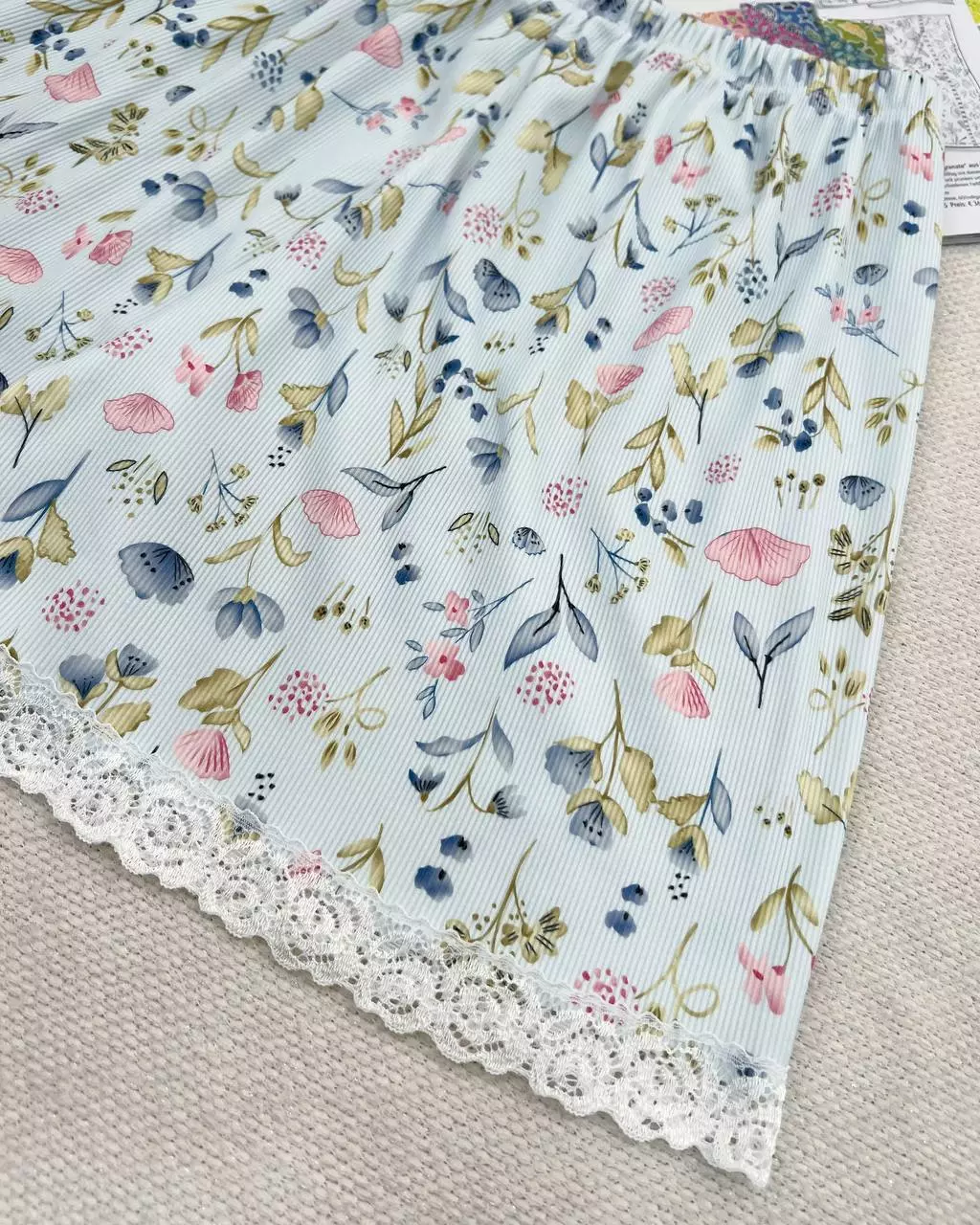 ست تاپ و شلوارک ۵ طرح لبه نوار کد 5734