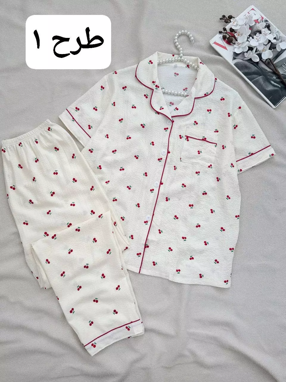 ست بلوز و شلوار راحتی قواره دار کد 5753