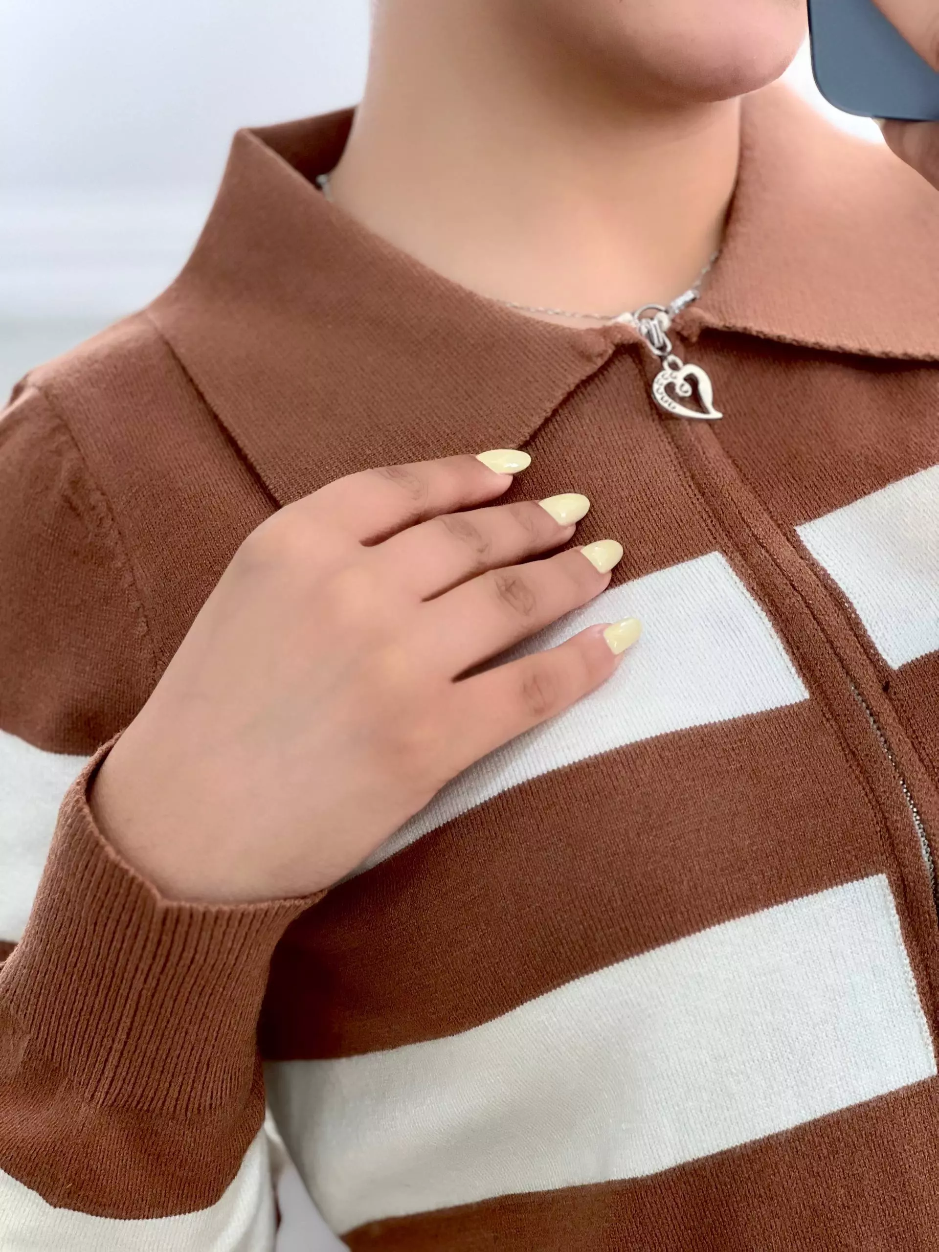 کاردیگن جلوزیپ راه راه کد 5758
