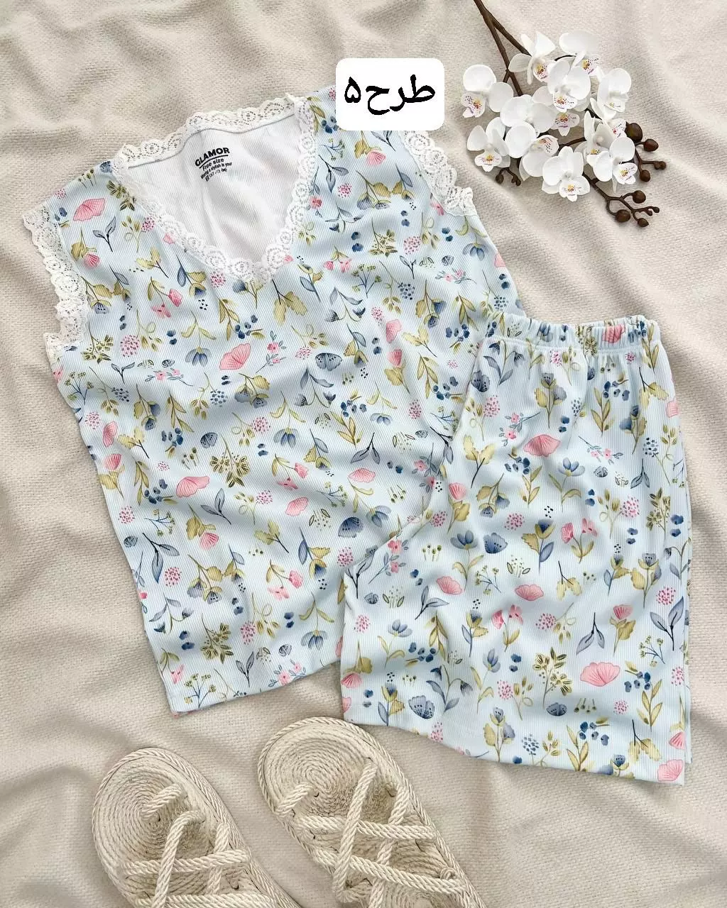 ست تاپ وشلوارک پنج طرح کد5775
