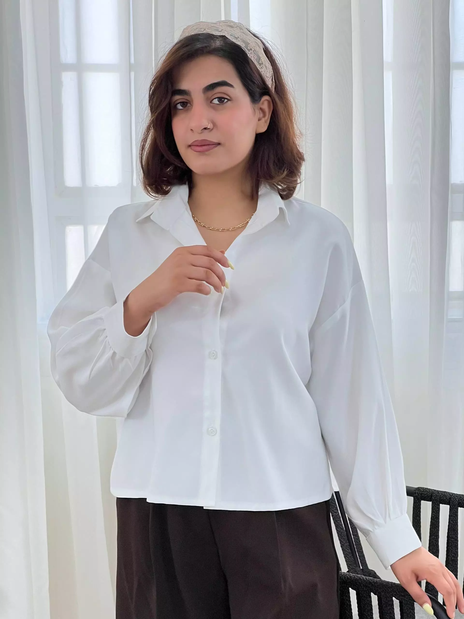 شومیز سیلک کوپرا کد 5816