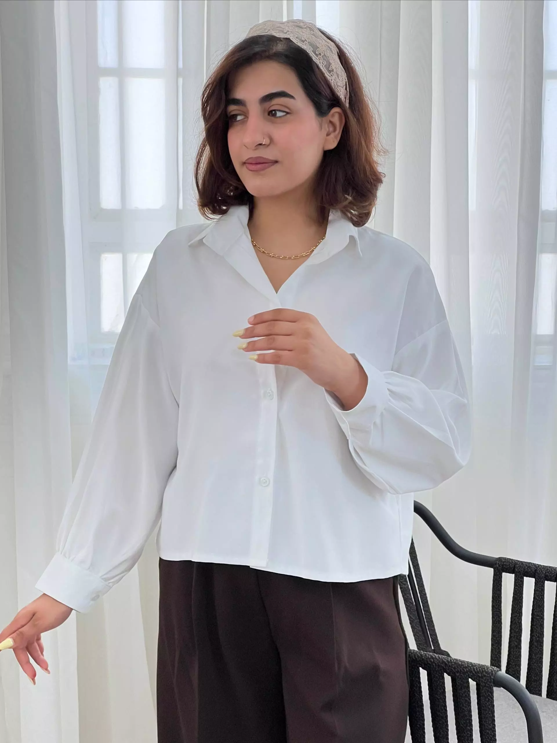 شومیز سیلک کوپرا کد 5816