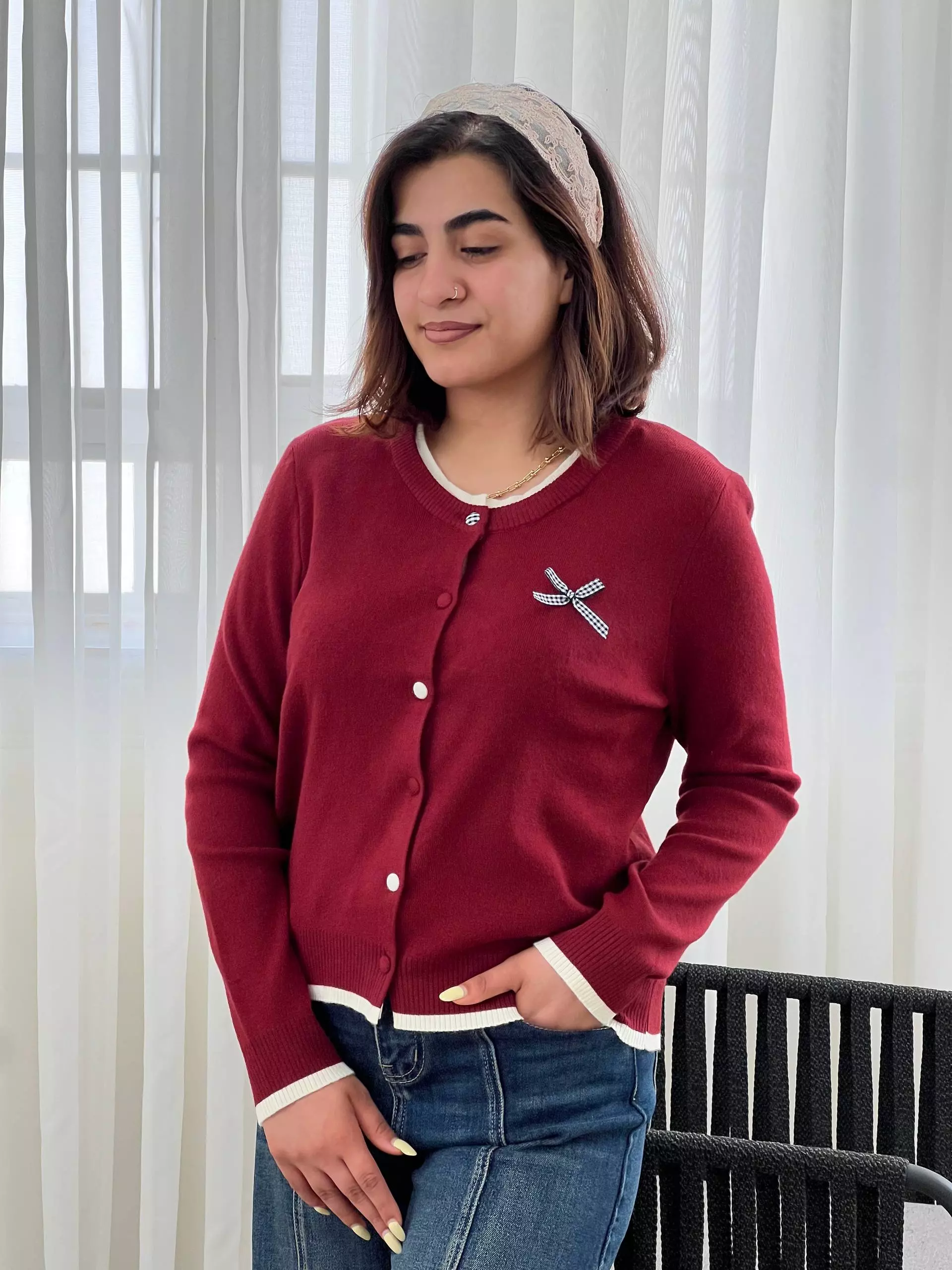 کاردیگن بافت پاپیونی کد 5832