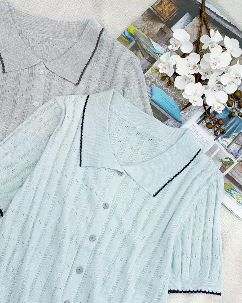 کاردیگن بافت آستین کوتاه یقه پولو کد 5924