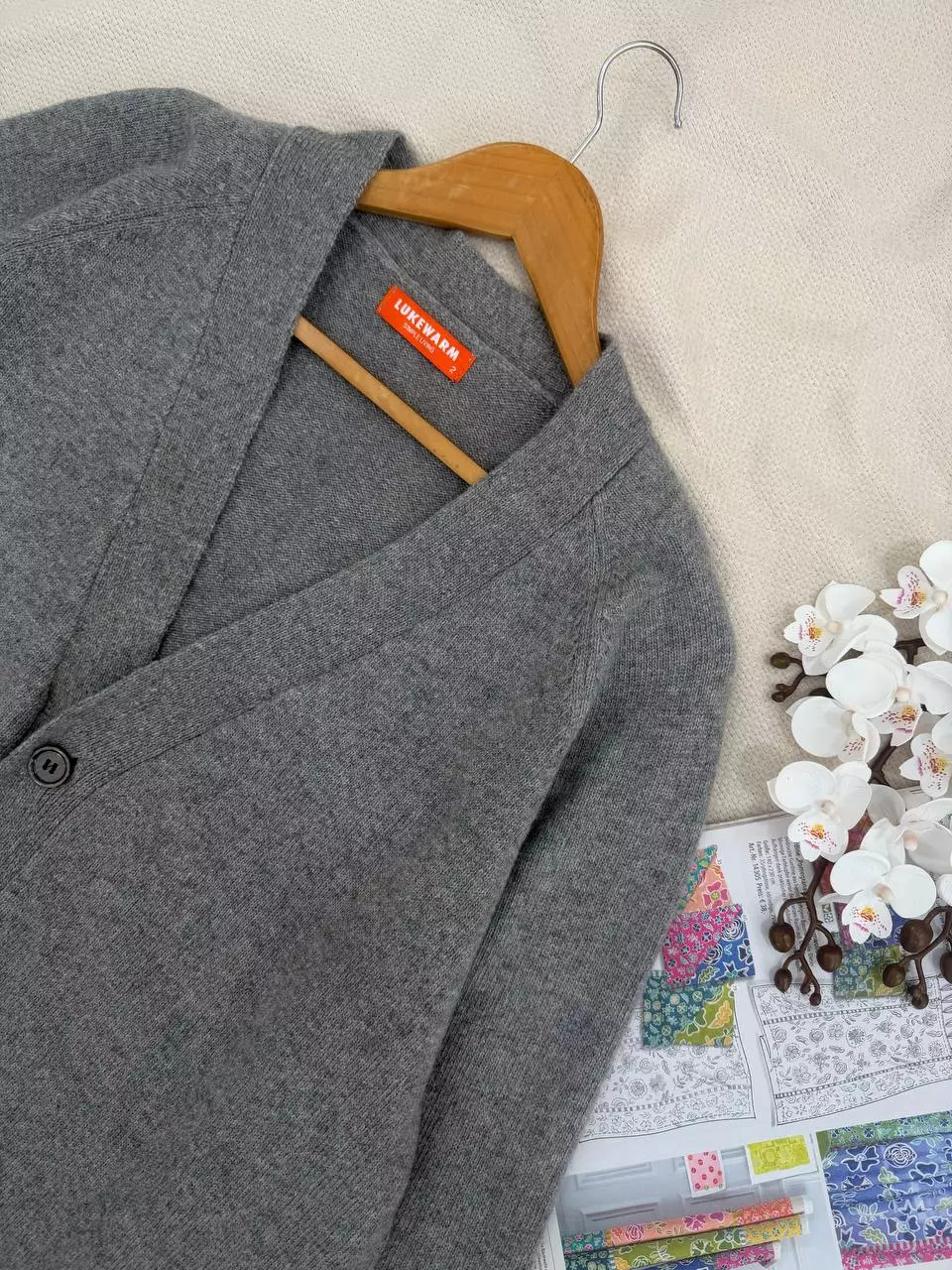 ژاکت بافت تک رنگ گرم بالا کد 5928