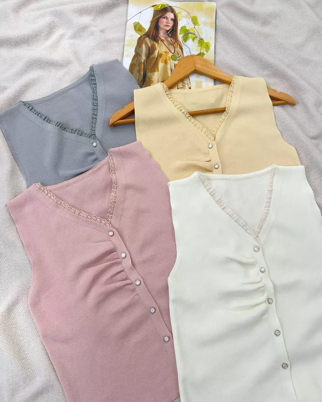 تاپ بافت یقه هفت کد 5449