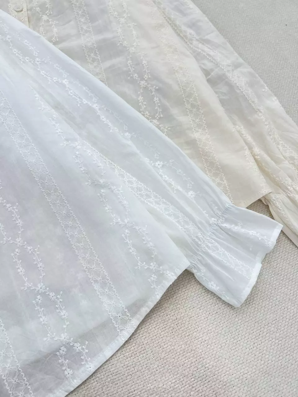 شومیز تمام خامه دوزی یقه ب ب اورجینال کد 5508